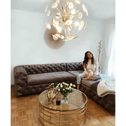 KARE Design Ecksofa Desire Velvet Silbergrau R- Sofas & Couches