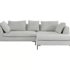 KARE Design Ecksofa Gianni Cord Grau Rechts- Sofas & Couches