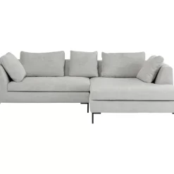KARE Design Ecksofa Gianni Cord Grau Rechts- Sofas & Couches