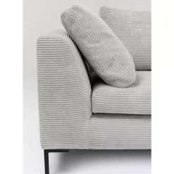 KARE Design Ecksofa Gianni Cord Grau Rechts- Sofas & Couches