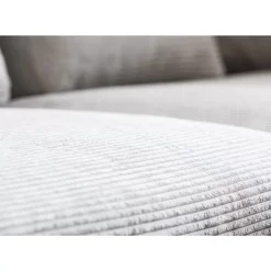 KARE Design Ecksofa Gianni Cord Grau Rechts- Sofas & Couches