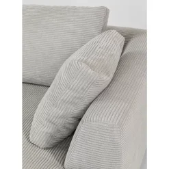 KARE Design Ecksofa Gianni Cord Grau Rechts- Sofas & Couches
