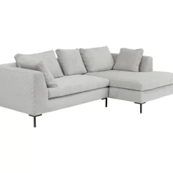 KARE Design Ecksofa Gianni Cord Grau Rechts- Sofas & Couches