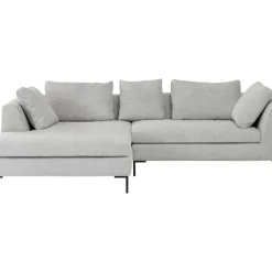 KARE Design Ecksofa Gianni Cord Grau Links- Sofas & Couches