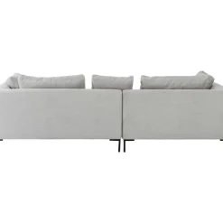 KARE Design Ecksofa Gianni Cord Grau Links- Sofas & Couches