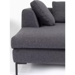 KARE Design Ecksofa Gianni Dolce Dunkelgrau Links- Sofas & Couches