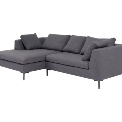 KARE Design Ecksofa Gianni Dolce Dunkelgrau Links- Sofas & Couches