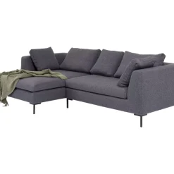 KARE Design Ecksofa Gianni Dolce Dunkelgrau Links- Sofas & Couches