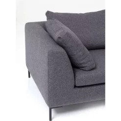 KARE Design Ecksofa Gianni Dolce Dunkelgrau Rechts- Sofas & Couches