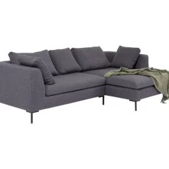 KARE Design Ecksofa Gianni Dolce Dunkelgrau Rechts- Sofas & Couches
