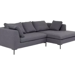 KARE Design Ecksofa Gianni Dolce Dunkelgrau Rechts- Sofas & Couches