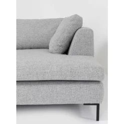 KARE Design Ecksofa Gianni Dolce Hellgrau Rechts- Sofas & Couches