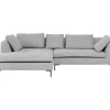 KARE Design Ecksofa Gianni Dolce Hellgrau Links- Sofas & Couches