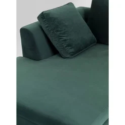 KARE Design Ecksofa Gianni Small Velvet Dunkelgrun Links- Sofas & Couches