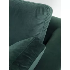KARE Design Ecksofa Gianni Small Velvet Dunkelgrun Links- Sofas & Couches