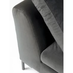 KARE Design Ecksofa Gianni Small Velvet Grau Rechts- Sofas & Couches