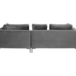 KARE Design Ecksofa Gianni Small Velvet Grau Rechts- Sofas & Couches