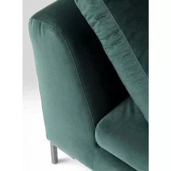 KARE Design Ecksofa Gianni Small Velvet Dunkelgrun Rechts- Sofas & Couches