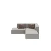 KARE Design Ecksofa Infinity Boston Grau 237Cm- Sofas & Couches
