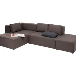 KARE Design Ecksofa Infinity Dolce Braun Links- Sofas & Couches