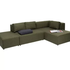KARE Design Ecksofa Infinity Dolce Grun Rechts- Sofas & Couches