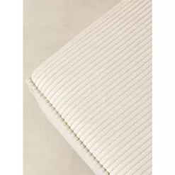 KARE Design Ecksofa Infinity Ottomane Cord Creme Links- Sofas & Couches