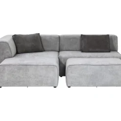 KARE Design Ecksofa Infinity Ottomane Grau Links- Sofas & Couches