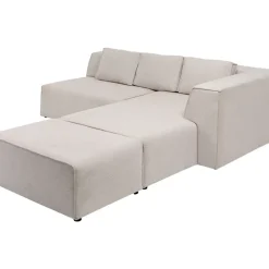 KARE Design Ecksofa Infinity Ottomane Creme Rechts- Sofas & Couches