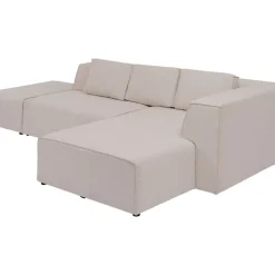 KARE Design Ecksofa Infinity Ottomane Creme Rechts- Sofas & Couches