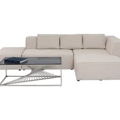 KARE Design Ecksofa Infinity Ottomane Creme Rechts- Sofas & Couches