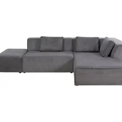 KARE Design Ecksofa Infinity Ottomane Cord Grau Rechts- Sofas & Couches
