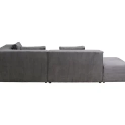 KARE Design Ecksofa Infinity Ottomane Cord Grau Rechts- Sofas & Couches
