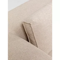 KARE Design Ecksofa Infinity Ottomane Creme Links- Sofas & Couches