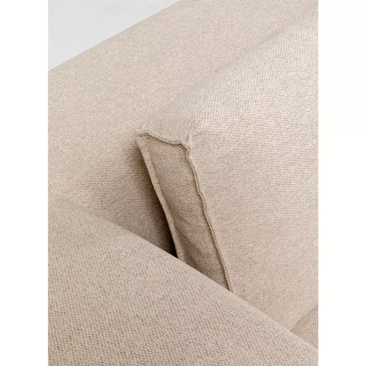 KARE Design Ecksofa Infinity Ottomane Creme Links- Sofas & Couches