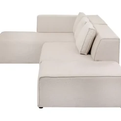 KARE Design Ecksofa Infinity Ottomane Creme Links- Sofas & Couches