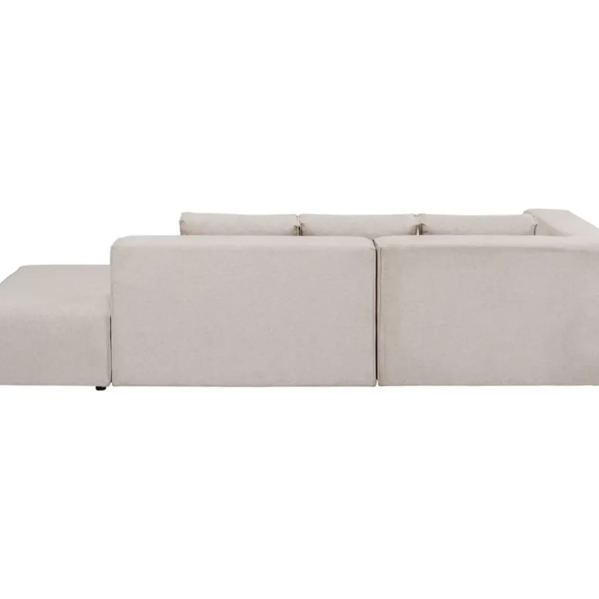 KARE Design Ecksofa Infinity Ottomane Creme Links- Sofas & Couches
