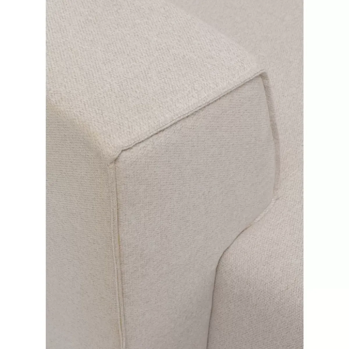 KARE Design Ecksofa Infinity Ottomane Creme Links- Sofas & Couches