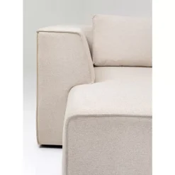 KARE Design Ecksofa Infinity Ottomane Creme Links- Sofas & Couches