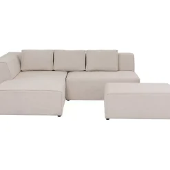 KARE Design Ecksofa Infinity Ottomane Creme Links- Sofas & Couches