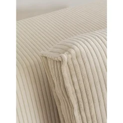 KARE Design Ecksofa Infinity Ottomane Cord Creme Rechts- Sofas & Couches