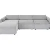 KARE Design Ecksofa Lucca Grau Links 255Cm- Sofas & Couches