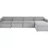 KARE Design Ecksofa Lucca Grau Rechts 331Cm- Sofas & Couches