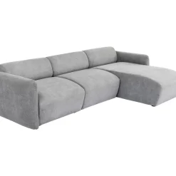KARE Design Ecksofa Lucca Grau Rechts 255Cm- Sofas & Couches