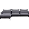 KARE Design Ecksofa Monza Links Grau 296Cm- Sofas & Couches
