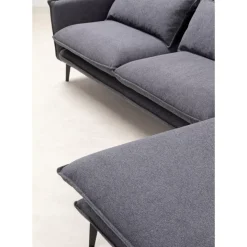 KARE Design Ecksofa Monza Rechts Grau 296Cm- Sofas & Couches