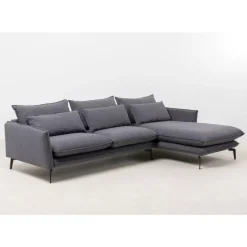 KARE Design Ecksofa Monza Rechts Grau 296Cm- Sofas & Couches