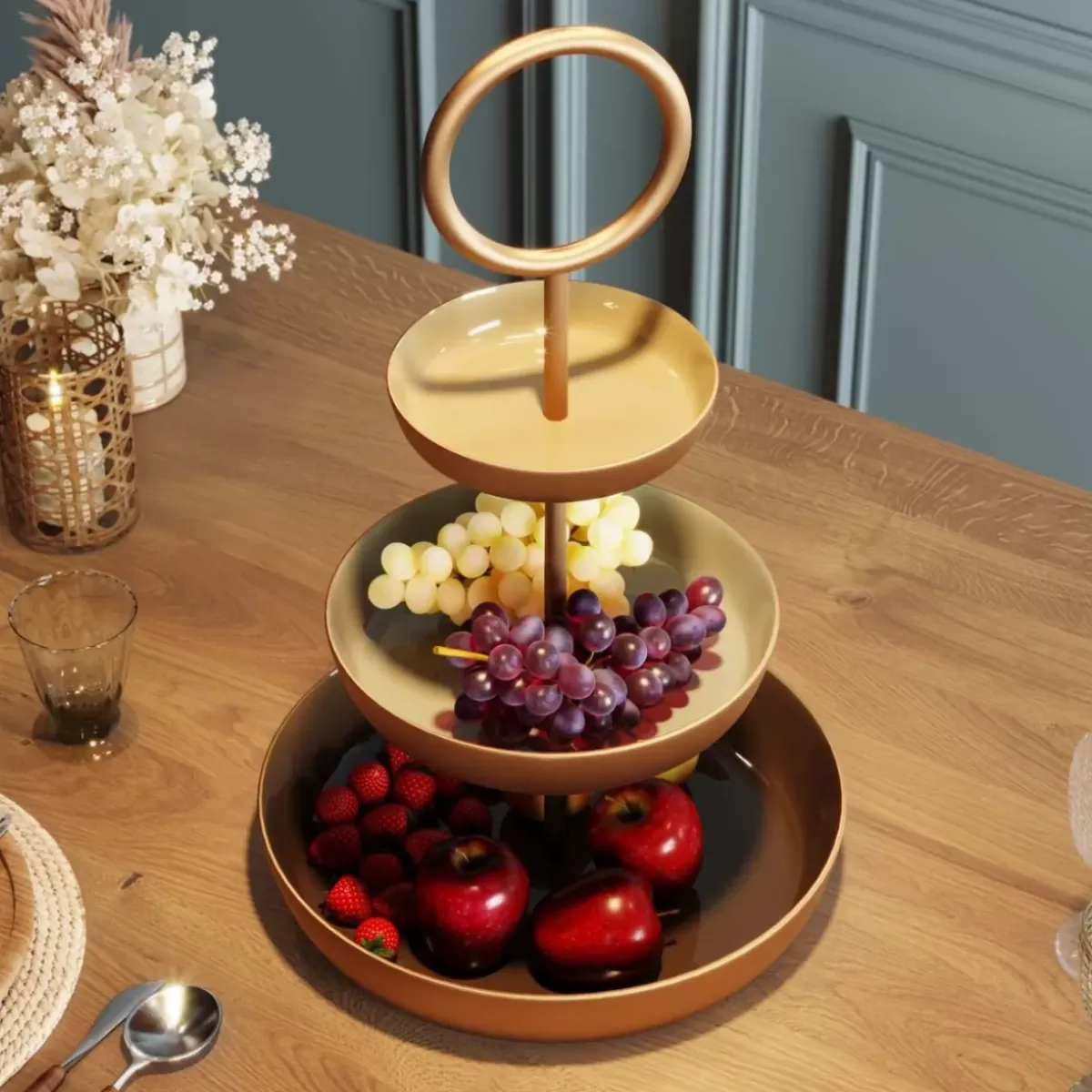 KARE Design Etagere Happy Day 51Cm- Geschirr & Tischaccessoires