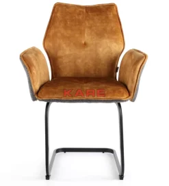 KARE Design Freischwinger Brego Senf- Stühle