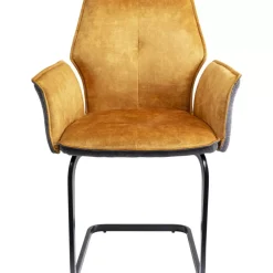 KARE Design Freischwinger Brego Senf- Stühle