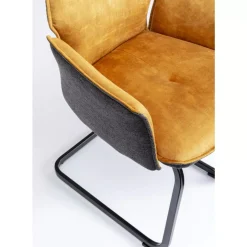 KARE Design Freischwinger Brego Senf- Stühle